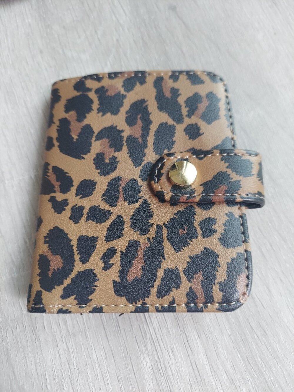 Cheetah Print Wallet with snap closer